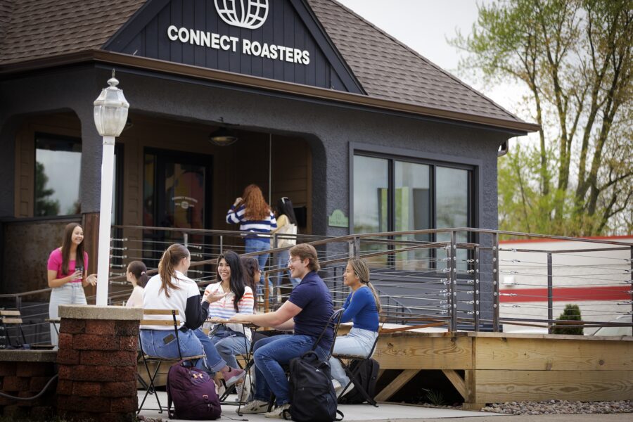 Students at Connect Roasters